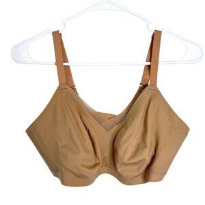 Honeylove Crossover Bra Wireless Mesh Tan LWBR0302V3 Size L / 38B/C - No Padding